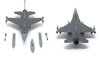 ماکت هواپیما جی سی وینگز F-16C Fighting Falcon گارد ملی نیروی هوایی آمریکا (5)