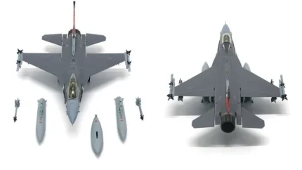 ماکت هواپیما جی سی وینگز F-16C Fighting Falcon گارد ملی نیروی هوایی آمریکا (5)
