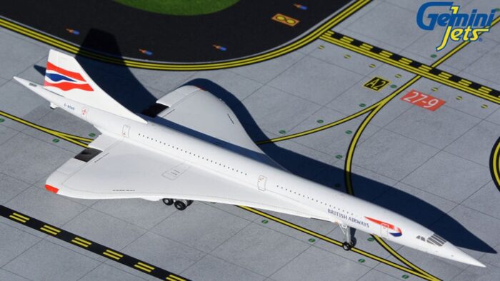 ماکت هواپیما جیمینی جت Concorde G-BOAC هواپیمایی بریتانیا