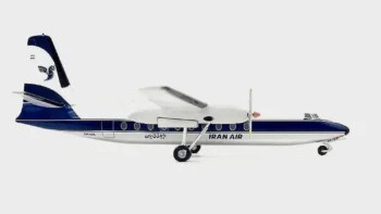 ماکت هواپیما فوکر Fokker F27 Friendship هواپیمایی ایران ایر (1)