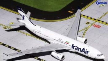 ماکت هواپیما ایرباس A330-200 هواپیمایی ایران ایر | Gemini Jets 1:400 Airbus A330-200 Iran Air EP-IJA