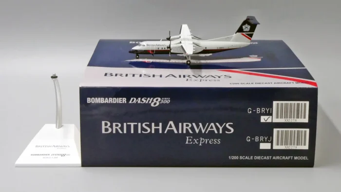 ماکت هواپیما جیسی وینگز Express Bombardier Dash8-Q300 هواپیمایی بریتانیا (9)