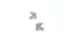 گوشواره نقره طرح هواپیما (3)