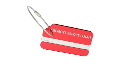 تگ چمدان remove before flight