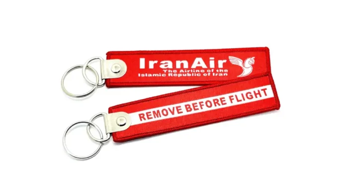 جاکلیدی هواپیمایی ایران ایر,طرح Remove Before Flight (1)