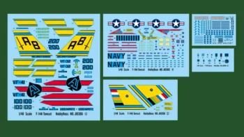 کیت هواپیما F-14A Tomcat 80366 مقیاس 1:48 (2)