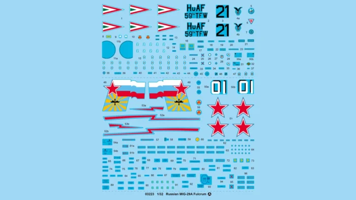 کیت هواپیما MIG-29A Fulcrum 03223 مقیاس 1:32 (2)