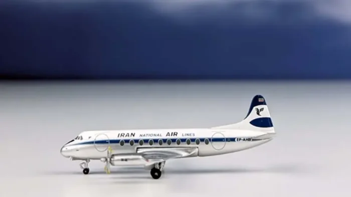 ماکت هواپیما ایران ایر Vickers Viscount 700 EP-AHB مقیاس 1:400 (1)