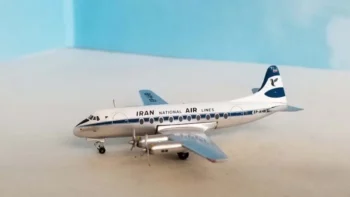 ماکت هواپیما ایران ایر Vickers Viscount 700 EP-AHB مقیاس 1:400 (2)