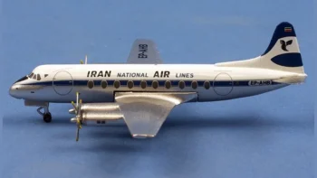 ماکت هواپیما ایران ایر Vickers Viscount 700 EP-AHB مقیاس 1:400 (3)