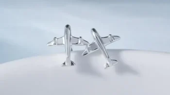 گوشواره طرح هواپیما مدل PE007 (3)