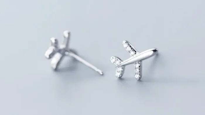 گوشواره طرح هواپیما مدل PE009 (4)