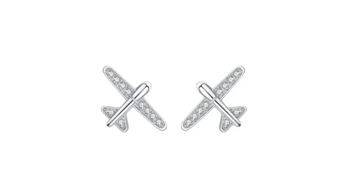 گوشواره طرح هواپیما مدل PE010 (5)