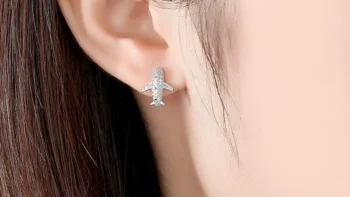 گوشوار طرح هواپیما مدل PE011 (2)