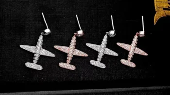 گوشواره طرح هواپیما مدل PE011 (3)