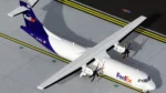 ماکت هواپیما ای تی آر ATR-72-600F فدرال اکسپرس (فدکس) (4)