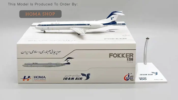 ماکت هواپیما ایران ایر فوکر 100 EP-IDG (9)