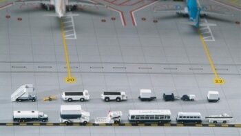 Gemini Jets 1400 Airport Accessories 14 Pcs Ground Accessories Set-GJARPTSETA