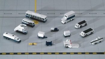 Gemini Jets 1400 Airport Accessories 14 Pcs Ground Accessories Set-GJARPTSETA