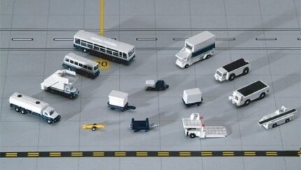 Gemini Jets 1400 Airport Accessories 14 Pcs Ground Accessories Set-GJARPTSETA