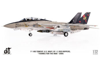 ماکت هواپیما اف ۱۴ نیروی دریایی امریکا | Jc Wings 1:72 F14B Tomcat Red Rippers