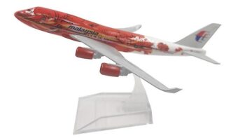 ماکت بوئینگ 747 مالزی | Airplane Model 16cm Boeing 747 Malaysia - Image 3