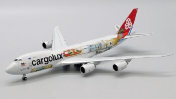 ماکت هواپیما بوئینگ 747-8 کارگولوکس | Jc Wings 1:400 Boeing 747-8F Cargolux Interactive Series - Image 3