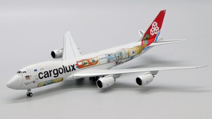 ماکت هواپیما بوئینگ 747-8 کارگولوکس | Jc Wings 1:400 Boeing 747-8F Cargolux Interactive Series - Image 3