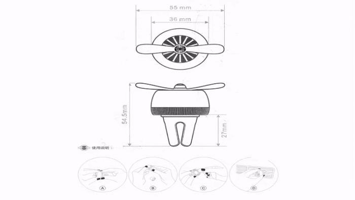 خوشبو کننده خودرو طرح موتور هواپیما | Airplane Engine Car Freshener - Image 8