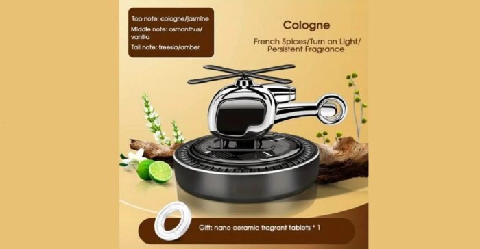 Solar Helicopter Car Air Freshener-AF011