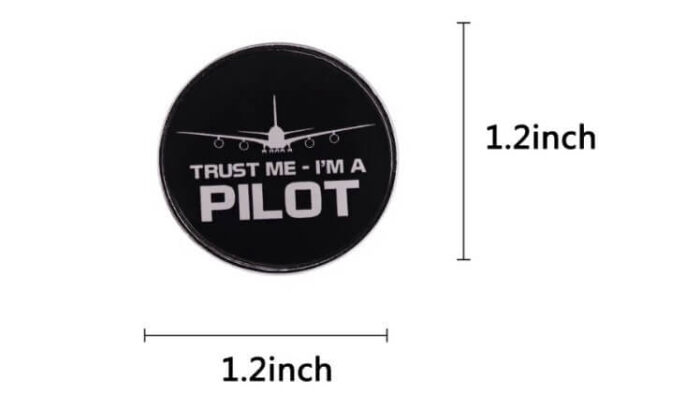 سنجاق و نشان پایلت | Trust Me I'm A Pilot Brooch Badge - Image 4