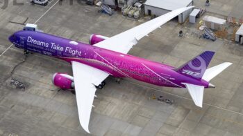 ماکت هواپیما بوئینگ 787 رنگامیزی کارخانه | Jc Wings 1:400 Boeing 787-9 House Color - Image 7