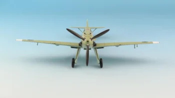 ماکت جنگنده Bf 109 مسرشمیت نیروی هوایی اسپانیا مقیاس 1:48 ساخت شرکت هابی مستر