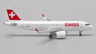 ماکت هواپیما ایرباس 320نئو سوئیس مقیاس 1:400 ساخت شرکت جی سی وینگز