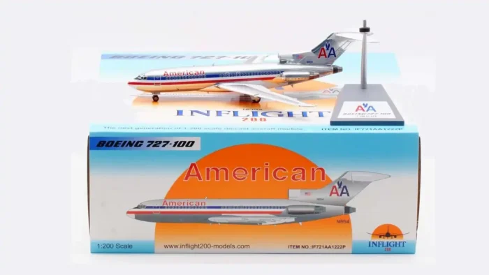 ماکت هواپیما بوئینگ 727 امریکن ایرلاینز | Inflight 1:200 Boeing B727-100 American Airlines N1994 - Image 5