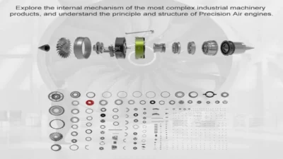 ماکت موتور توربو فن هواپیما مقیاس 1:10 | TECHING Model 1/10 Dual-Spool Turbofan Engine Model Kits   - Image 8