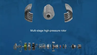 ماکت موتور توربو فن هواپیما مقیاس 1:10 | TECHING Model 1/10 Dual-Spool Turbofan Engine Model Kits   - Image 13