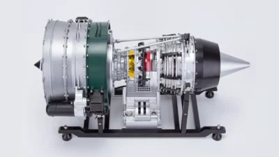 ماکت موتور توربو فن هواپیما مقیاس 1:10 | TECHING Model 1/10 Dual-Spool Turbofan Engine Model Kits   - Image 7