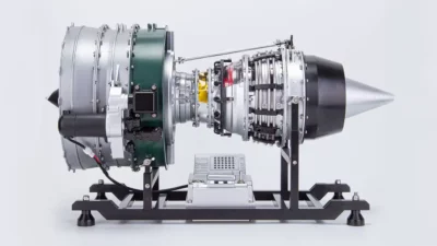ماکت موتور توربو فن هواپیما مقیاس 1:10 | TECHING Model 1/10 Dual-Spool Turbofan Engine Model Kits   - Image 5