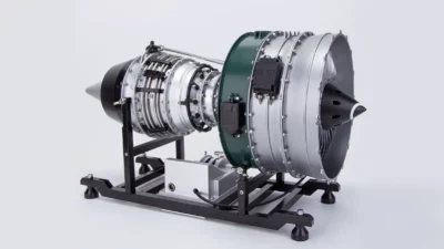 ماکت موتور توربو فن هواپیما مقیاس 1:10 | TECHING Model 1/10 Dual-Spool Turbofan Engine Model Kits   - Image 3