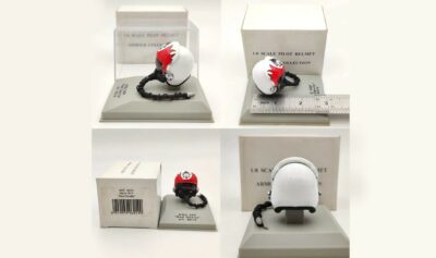 ماکت هلمت خلبانی | Armour 1:8 Pilot Helmet HGU-26P Red Devils - Image 2