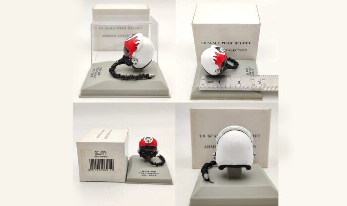 ماکت هلمت خلبانی | Armour 1:8 Pilot Helmet HGU-26P Red Devils - Image 2