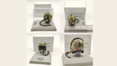 ماکت هلمت خلبانی | Armour 1:8 Pilot Helmet HGU-26P U.S Air Force - Image 2