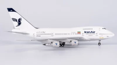 ماکت هواپیما بوئینگ 747 اس پی هواپیمایی ایران ایر مقیاس 1:400 ساخت شرکت ان جی مدلز