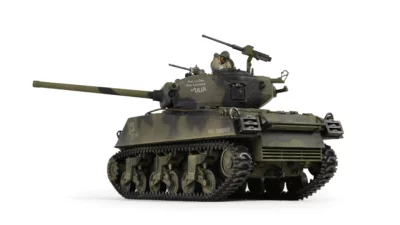 ماکت تانک ام 4 شرمن ارتش امریکا |  Forces of Valor 1:32 U.S. Sherman M4A3 VVSS Black Panthers - Image 11