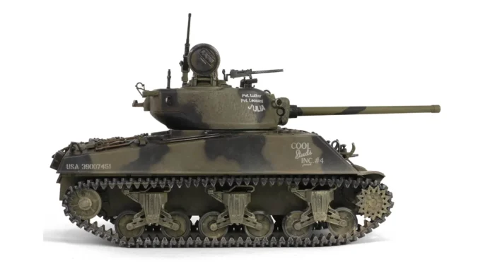 ماکت تانک ام 4 شرمن ارتش امریکا |  Forces of Valor 1:32 U.S. Sherman M4A3 VVSS Black Panthers - Image 6