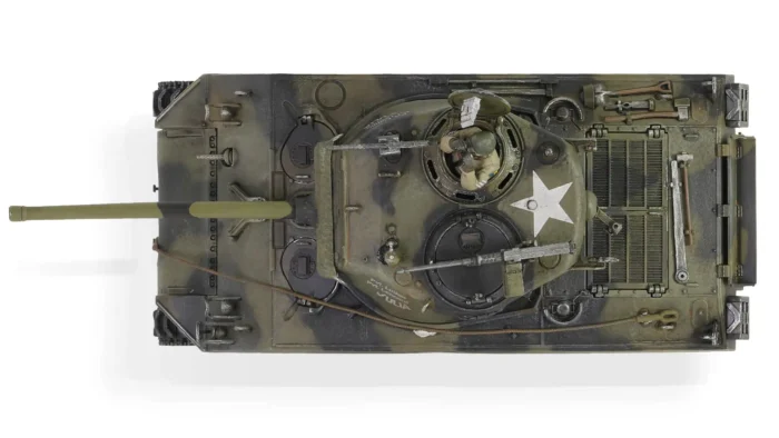 ماکت تانک ام 4 شرمن ارتش امریکا |  Forces of Valor 1:32 U.S. Sherman M4A3 VVSS Black Panthers - Image 3