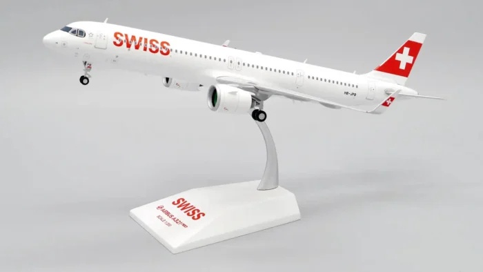 ماکت هواپیما ایرباس 321 سوئیس | JC Wings 1:200 Airbus A321neo Swiss HB-JPB