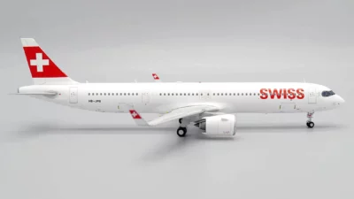 ماکت هواپیما ایرباس 321 سوئیس | JC Wings 1:200 Airbus A321neo Swiss HB-JPB