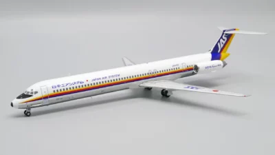 ماکت هواپیما بوئینگ ام دی 81 ژاپن | JC Wings 1:200 McDonnell Douglas MD-81 Japan Air System JAS